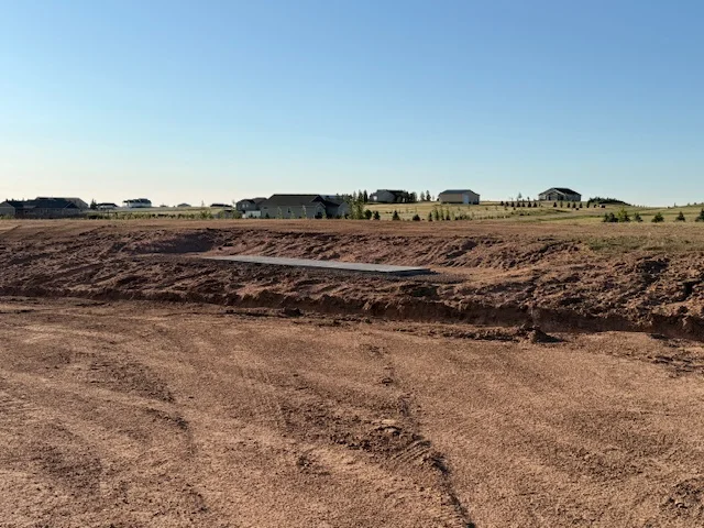 Graded residential lot ready for construction, Cheyenne Wyoming