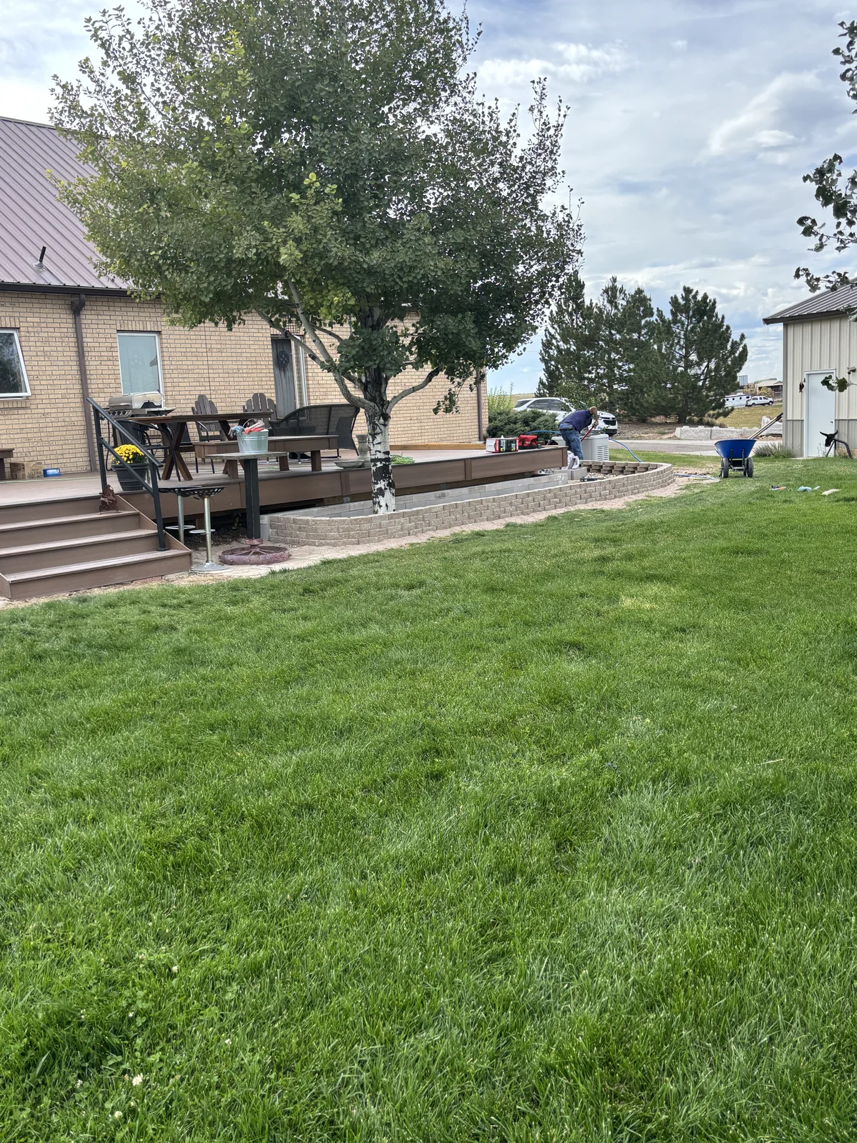 Residential landscaping and drainage work completed in Cheyenne Wyoming